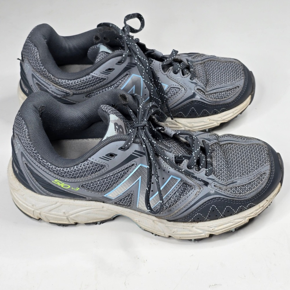 Women's New Balance 510V3 Sz 7.5 Teal Leather Mesh Lace Up Running Sports‎ Shoes